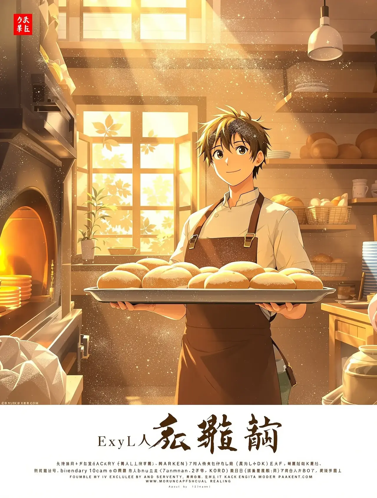 《小镇面包房》短剧封面 - 快看短剧秒播极速网美食治愈治愈短剧